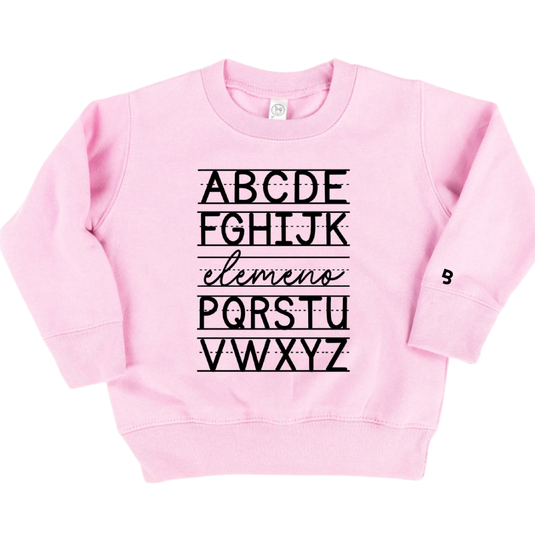 Alphabet - Unisex Child Fleece Pullover
