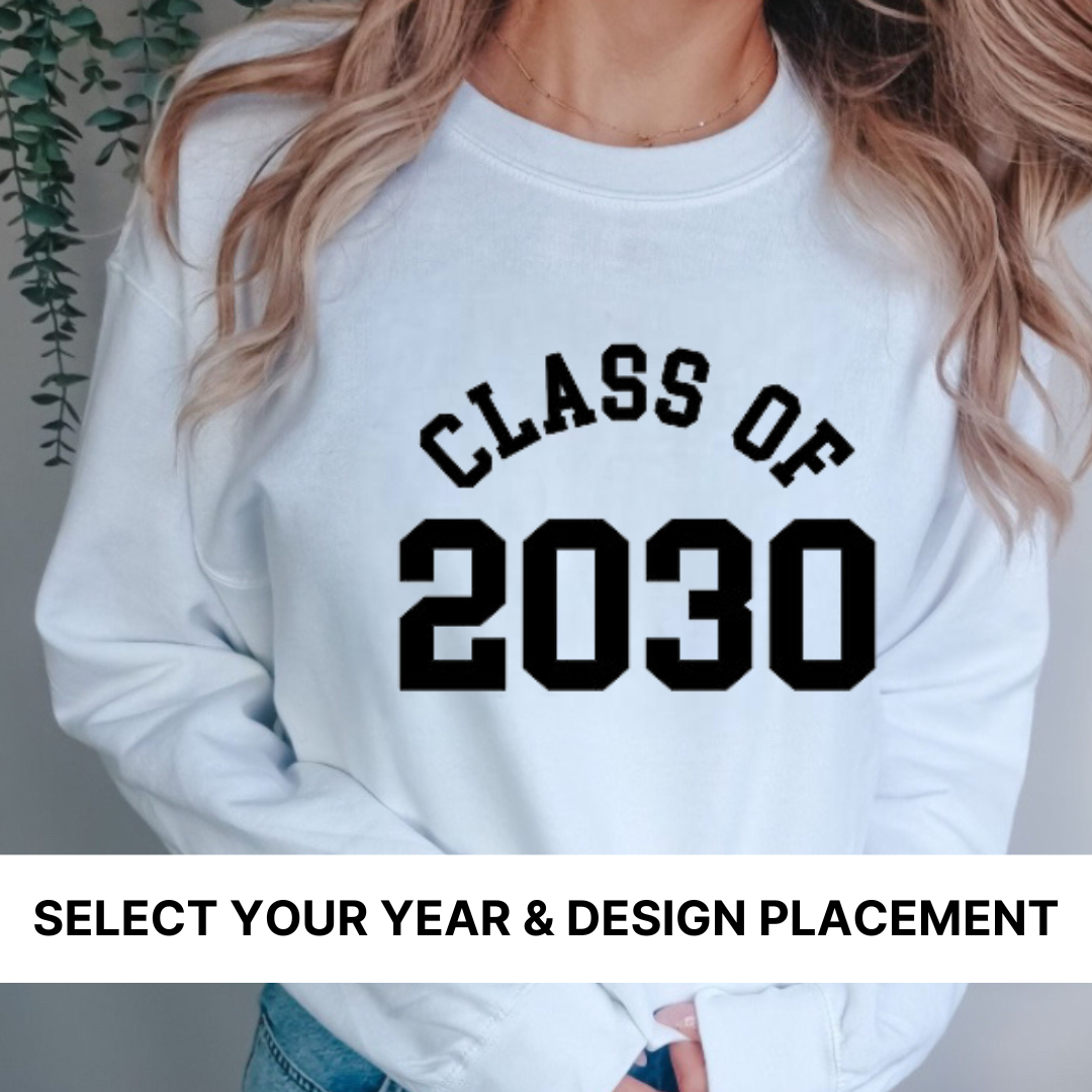 Class Of (Left Or Center Chest Design) - Unisex Fleece Pullover