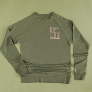 Hey Kids I’m Rooting For You (Front + Back Design) – Unisex Lightweight Pullover