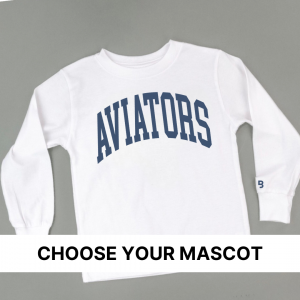 Custom: School Mascot (Select Your Mascot) – Long Sleeve Child Shirt