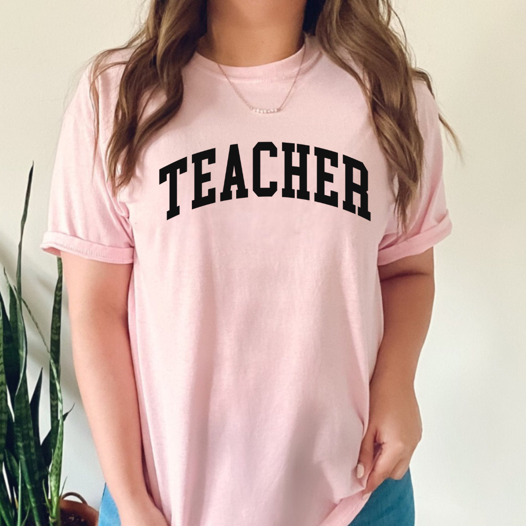 Teacher (Varsity Arched) - Unisex Tee