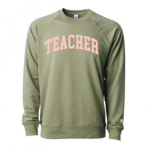 Teacher (Varsity Arched) – Unisex Lightweight Pullover