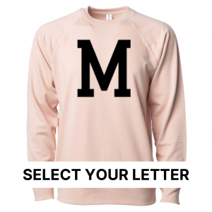Varsity Letter (Select Your Letter) – Unisex Lightweight Pullover