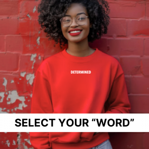 Word Of The Year (Select Your Word) – Unisex Fleece Pullover