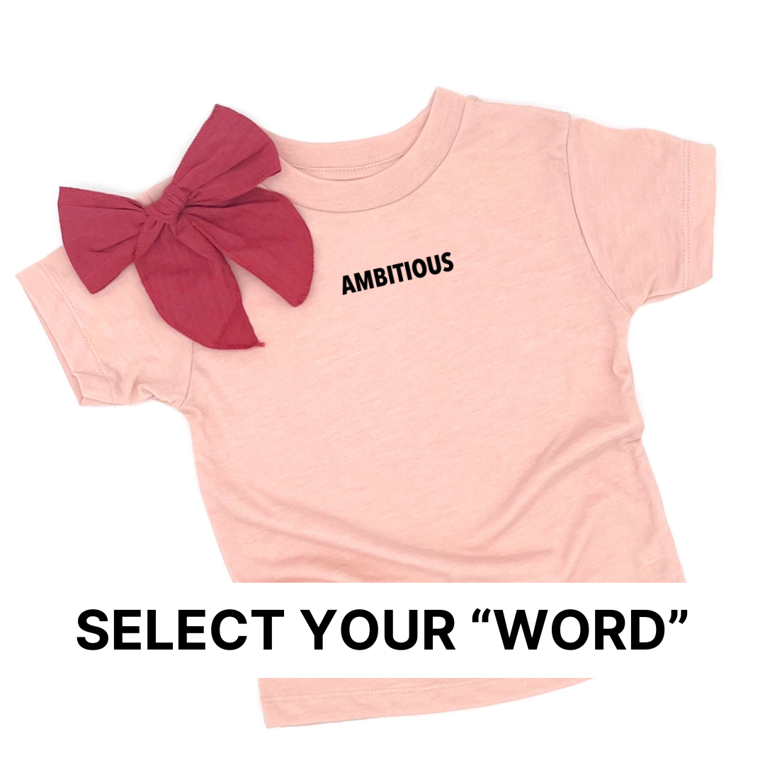 CUSTOM "WORD OF THE YEAR" CHILD SHIRT FROM BRANDED & LABELED