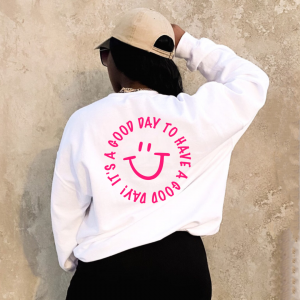 Good Day (Front + Back Design) – Unisex Fleece Pullover