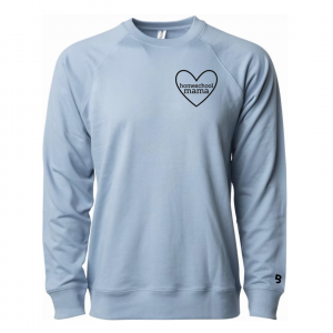 Homeschool Mama Heart – Unisex Lightweight Pullover