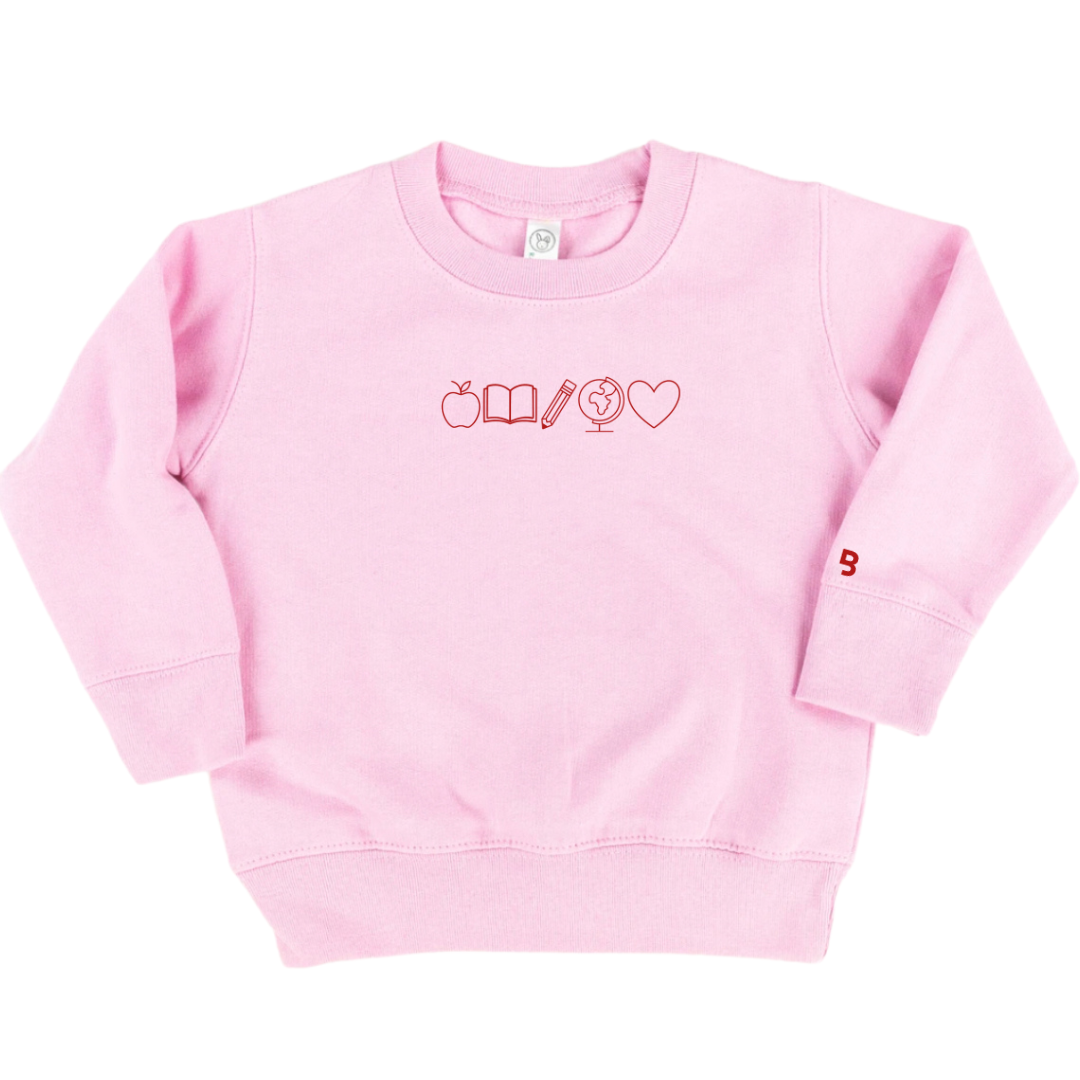 School Icons - Unisex Child Fleece Pullover