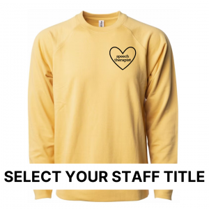 School Staff Heart (Select Your Staff Title) – Unisex Lightweight Pullover