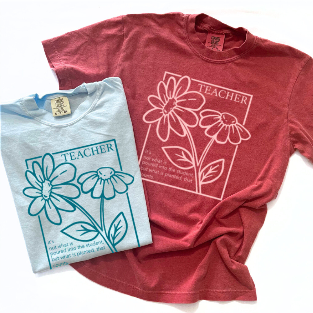 What Counts (Select Your "Teacher" Title) - Unisex Comfort Colors® Tee - Image 3