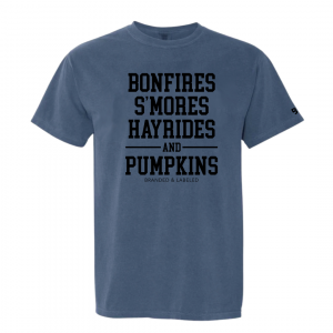 Bonfires S’mores Hayrides & Pumpkins – Unisex Comfort Colors® Tee