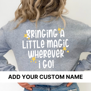 Custom: Bringing A Little Magic (Front + Back Design) – Unisex Fleece Pullover