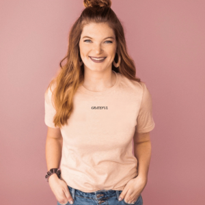 Grateful (Small Caps) – Unisex Tee