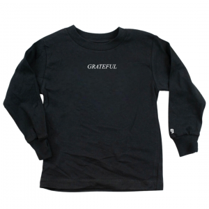 Grateful (Small Caps)) – Long Sleeve Child Shirt