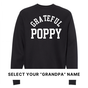Grateful Family (Select Your “Grandpa” Name) – Unisex Fleece Pullover