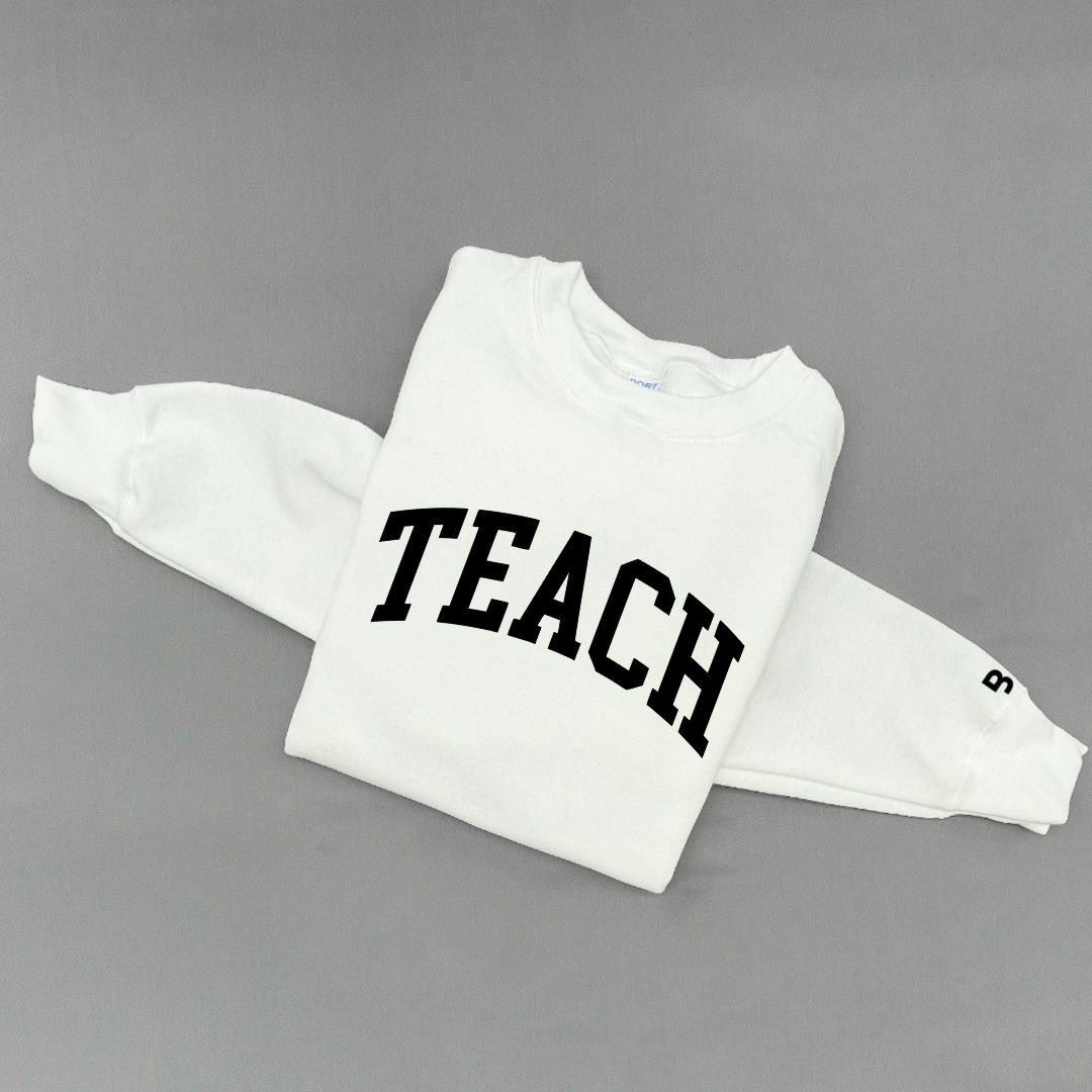 Teach (Arched) - Unisex Fleece Pullover