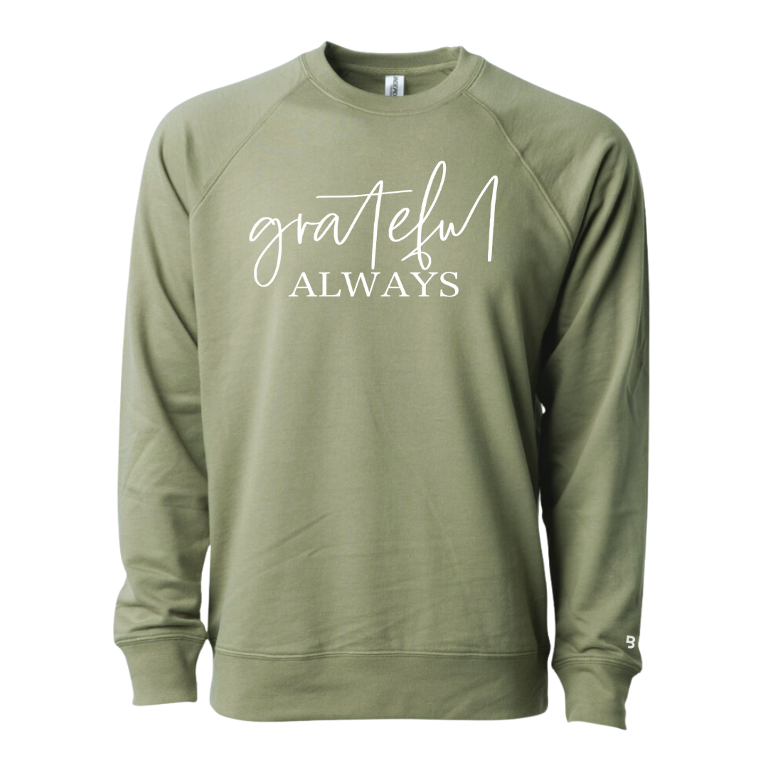 Grateful Always - Unisex Lightweight Pullover