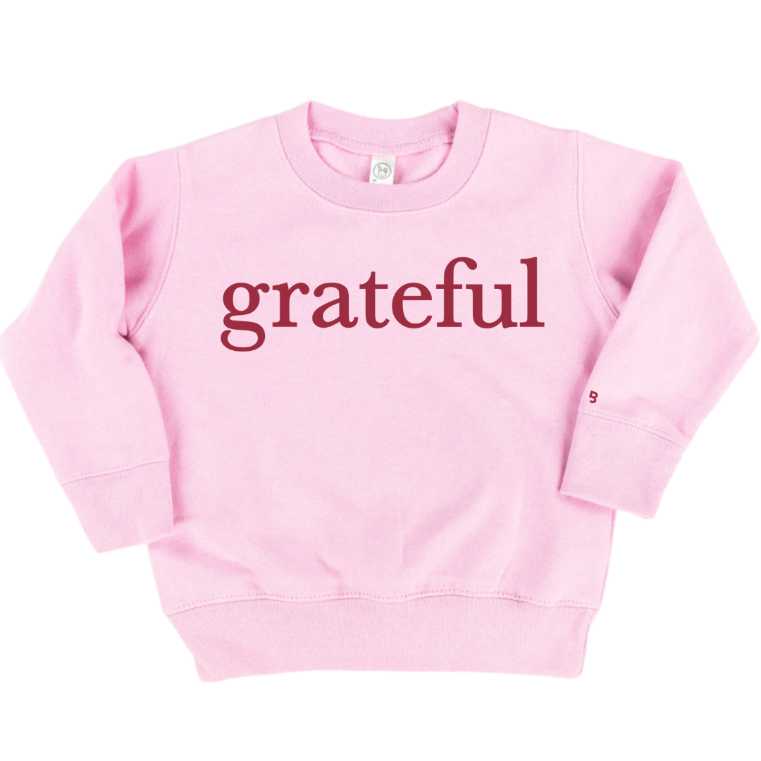 Grateful - Unisex Child Fleece Pullover