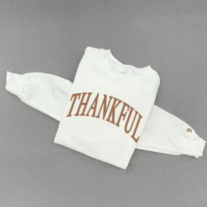 Thankful (Arched) – Unisex Fleece Pullover