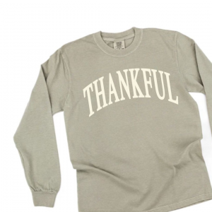 Thankful (Arched) – Long Sleeve Comfort Colors® Tee