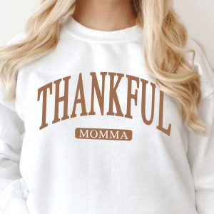 Thankful (Select Your “Mom” Name) – Unisex Fleece Pullover