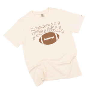 Football (Varsity Outline) – Unisex Comfort Colors® Tee