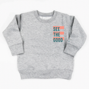 See The Good (Front + Back Design) – Unisex Child Fleece Pullover