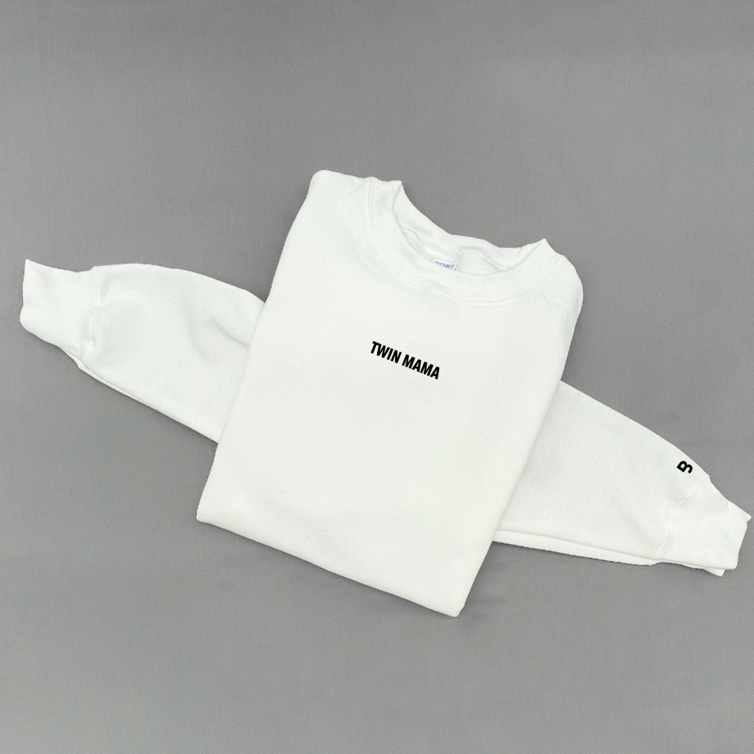 Twin Mama (Small Caps) - Unisex Fleece Pullover