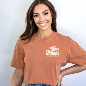 Give Thanks In All Things – Unisex Comfort Colors® Tee