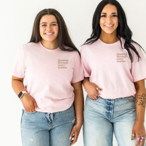 Thankful Through Every Season (Front + Back Design) – Unisex Tee