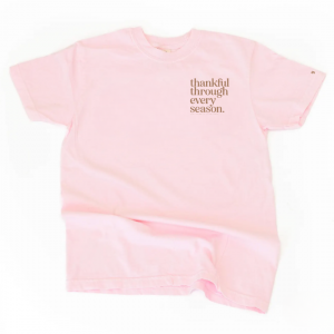 Thankful Through Every Season (Front + Back Design) – Unisex Comfort Colors® Tee