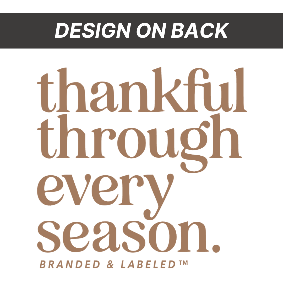 Thankful Through Every Season (Front + Back Design) - Unisex Comfort Colors® Tee - Image 3