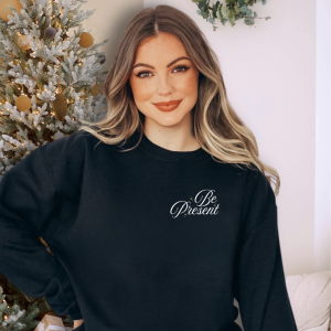 The Gift Of Presence (Front + Back Design) – Fleece Pullover