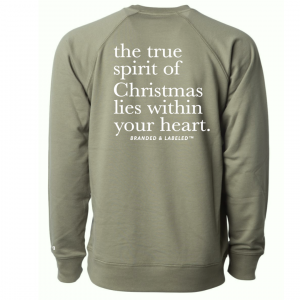 The Spirit Of Christmas (Front + Back Design) – Luxe Terry Crew
