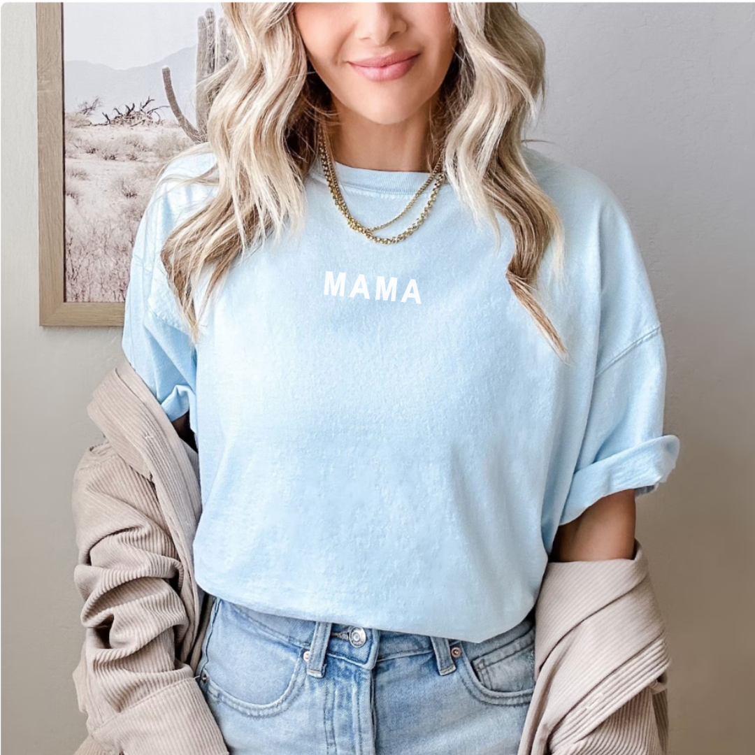 elevated basics "mama" premium tee from Branded & Labeled
